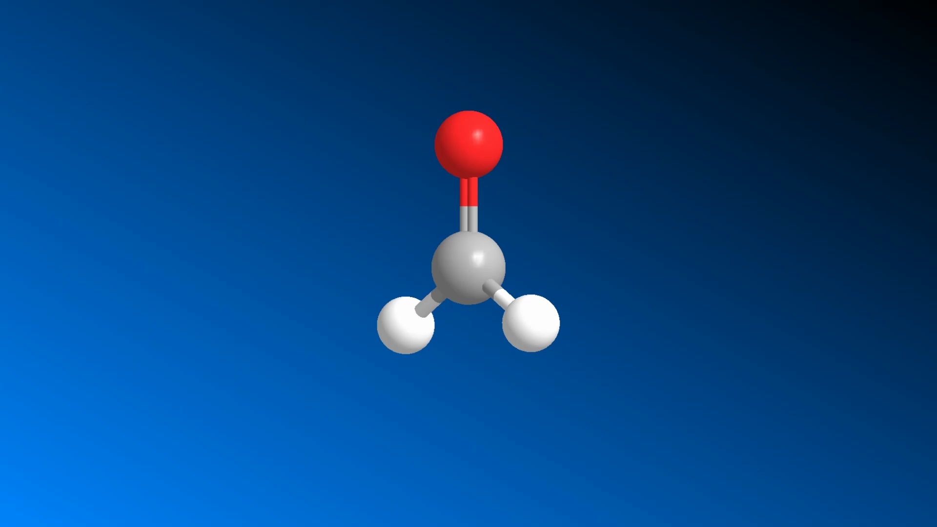 有机化学-物质结构-甲醛的分子结构模型