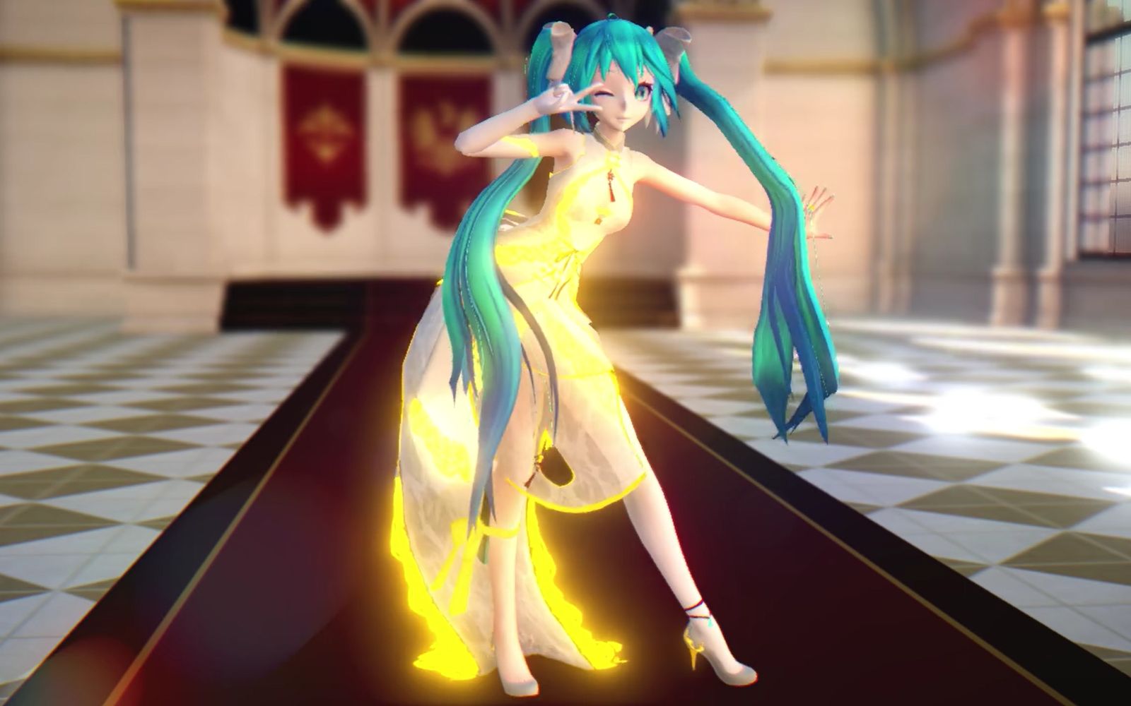 miku坚定的目光ray渲染初次试用