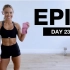 【Caroline Girvan】EPIC：第23天腹肌+臀肌训练（需哑铃+弹力带+椅子）