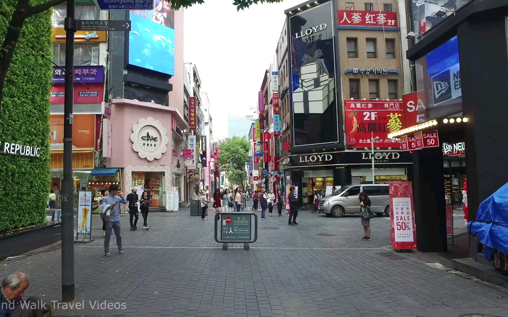 [高清城市街景]第一视角步行游览韩国首尔明洞商业街_哔哩哔哩 (゜゜)つロ 干杯bilibili