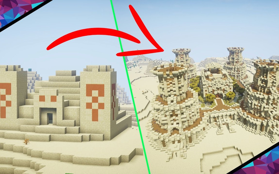 【我的世界】沙漠神殿大修改 - minecraft desert temple extreme