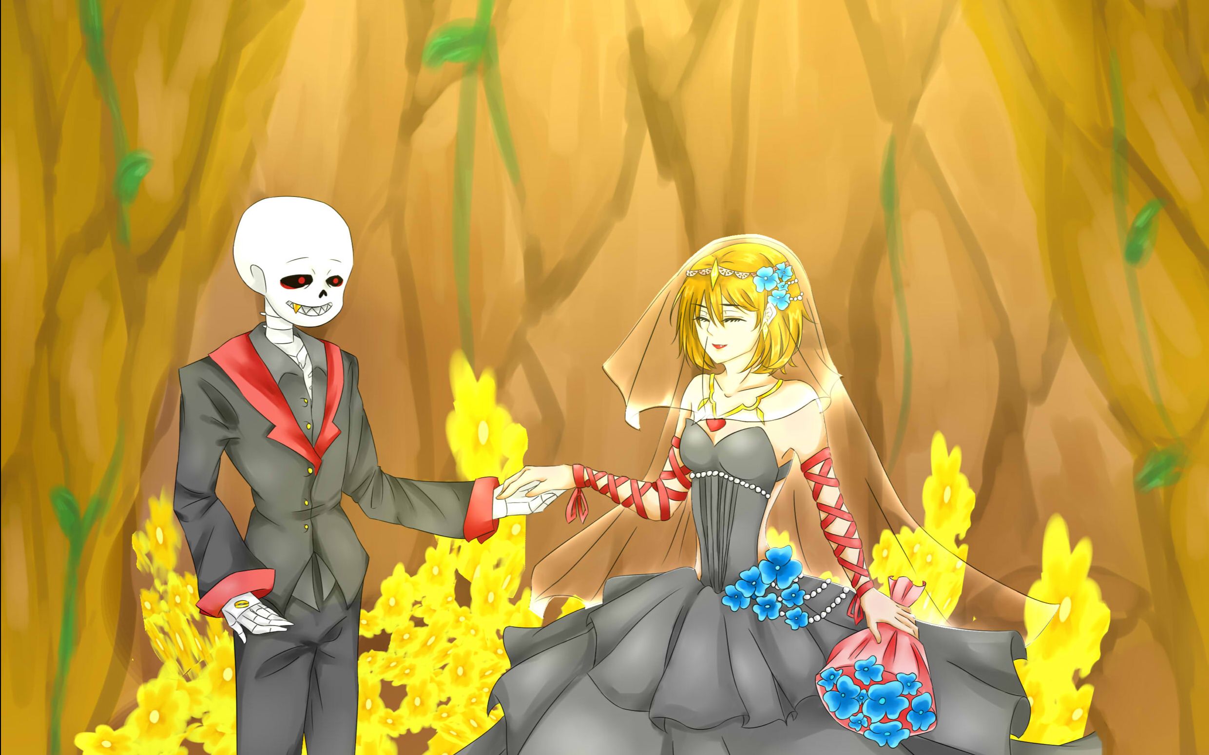 flowertale剧情,flowerfell剧情 【undertale】【flowerfell】婚礼升级版