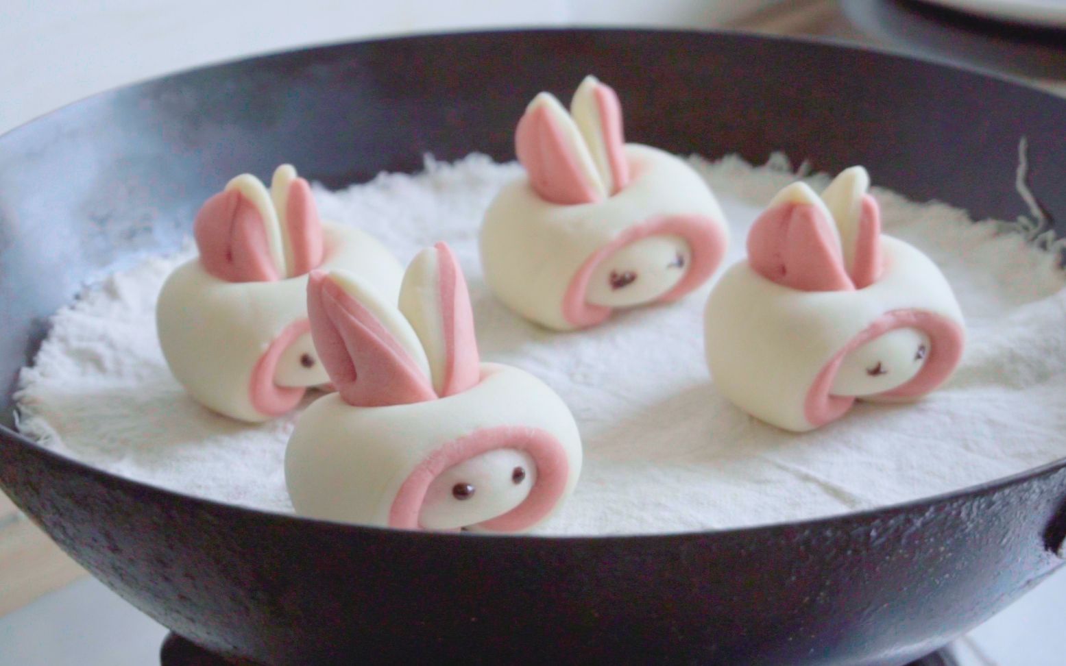可爱小兔子馒头 Little Easter Rabbit Steamed Buns - Bao Good Taste Corner 包好吃