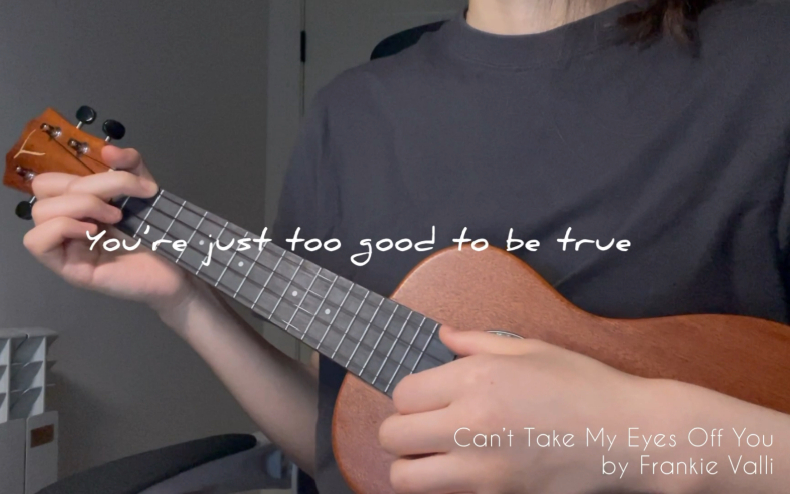 Can’t Take My Eyes Off You cover Frankie Valli/王若琳 尤克里里弹唱_哔哩哔哩_bilibili