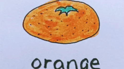 巧记单词orange橘子，橙子