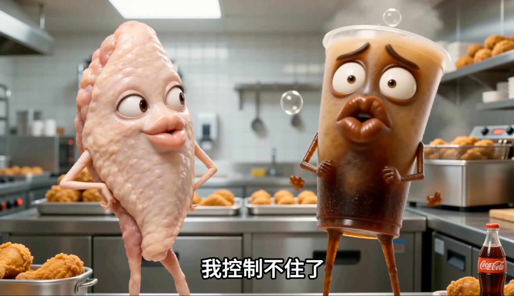 超级搞笑 可乐鸡翅 欢迎合拍哦