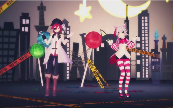 [mmd x fnaf]孩子气的战争 【foxy&mangle】