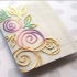 【卡片制作】硫酸纸配圈圈花Tri-panel Vellum Card with Floral Diecuts