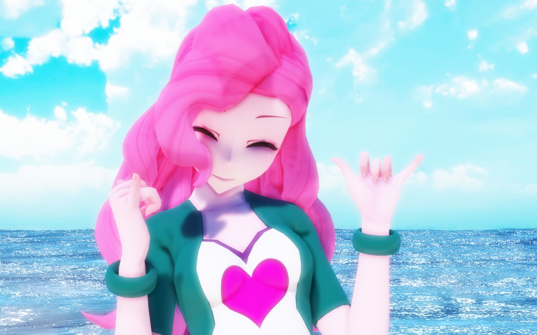 [mmd[mlp]注意,前方一只野生萍琪【deep blue town】