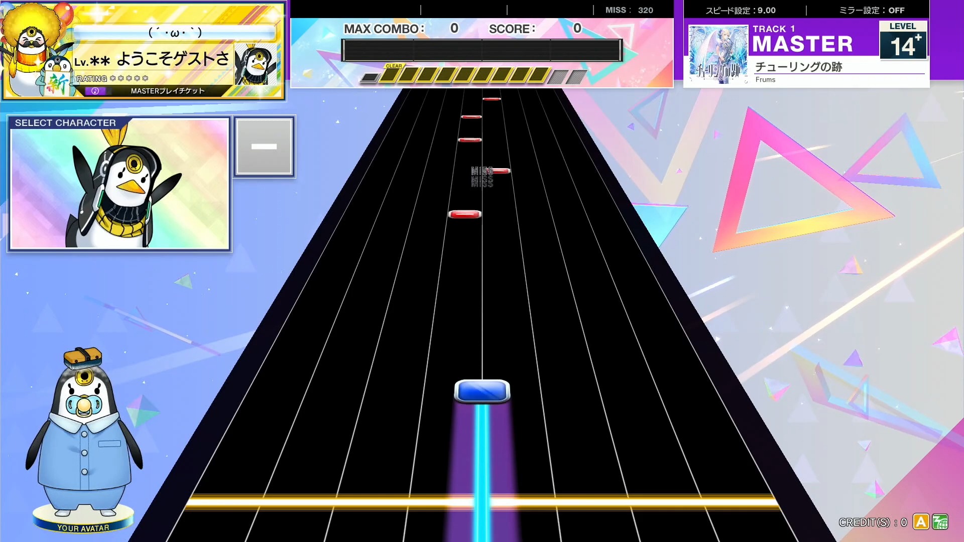 【CHUNITHM/中二节奏】谱面确认 チューリングの跡 [MASTER 15] (流速9.0)