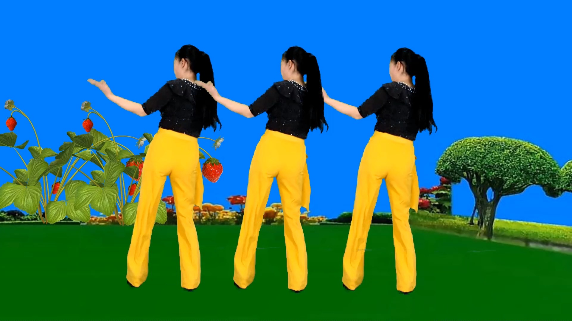 热歌广场舞《你本来就很美》水兵舞混搭，背面演示