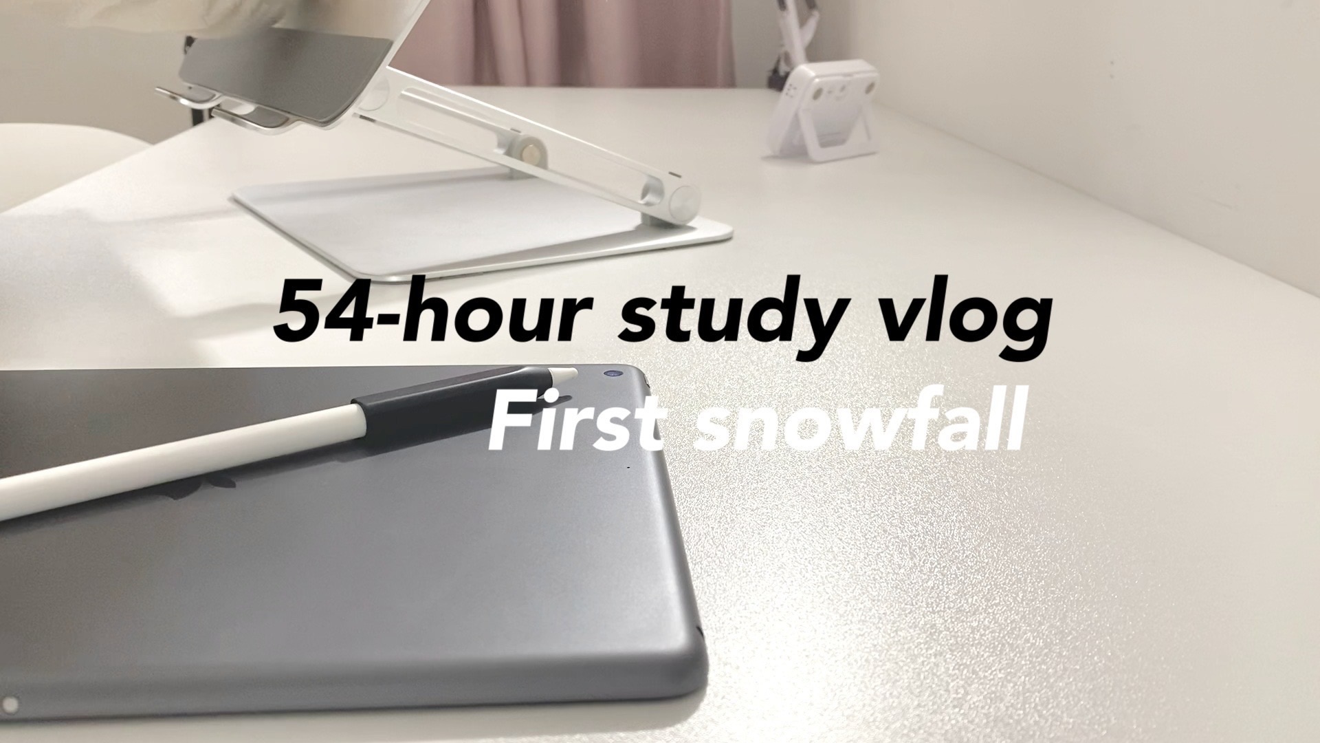 一周学记＊初雪降临 每天8.5h爽学 健走 简单一人食 全是我喜欢的天气 极速入冬 霜冻一切｜study vlog