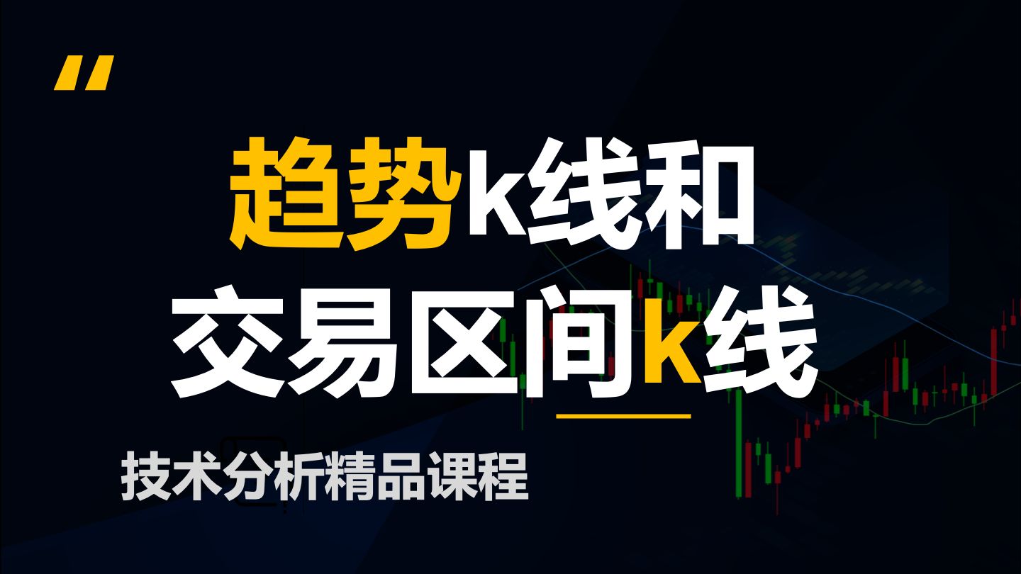 【价格行为学】趋势k线和交易区间k线