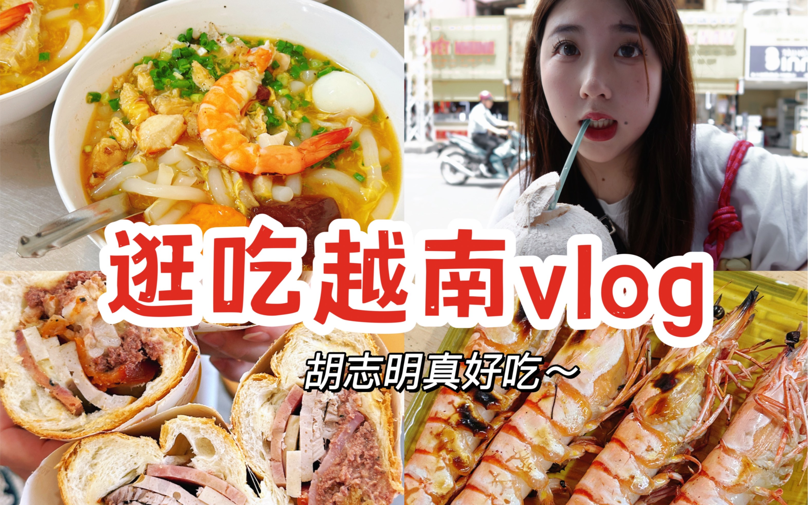 逛吃越南vlog｜胡志明必吃法棍太美味！本地人才知道的海鲜大排档好划算啊…