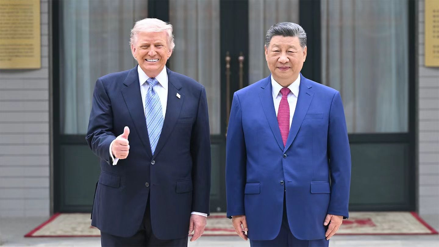习近平同美国总统特朗普在中南海小范围会晤