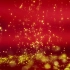 红色背景金色粒子动态舞台MP4视频