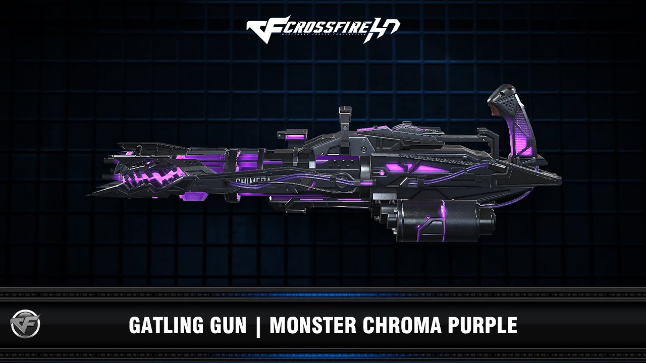 CFHD皮肤展示：Gatling Gun _ Monster Chroma Purple