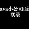 今晚java面试小公司的录音，大家可以参考一下小公司的标准或者提提建议