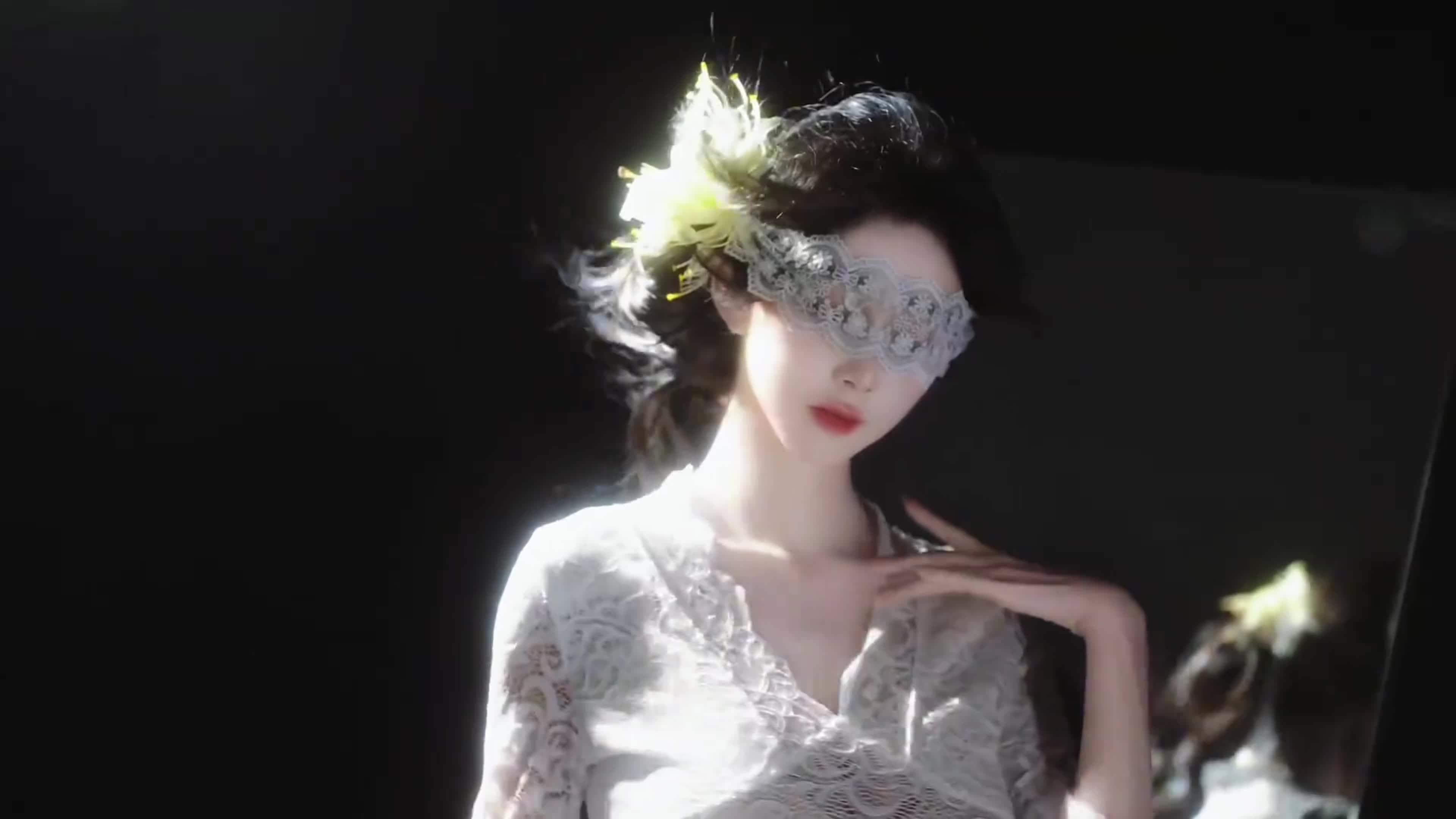 beautiful woman in color