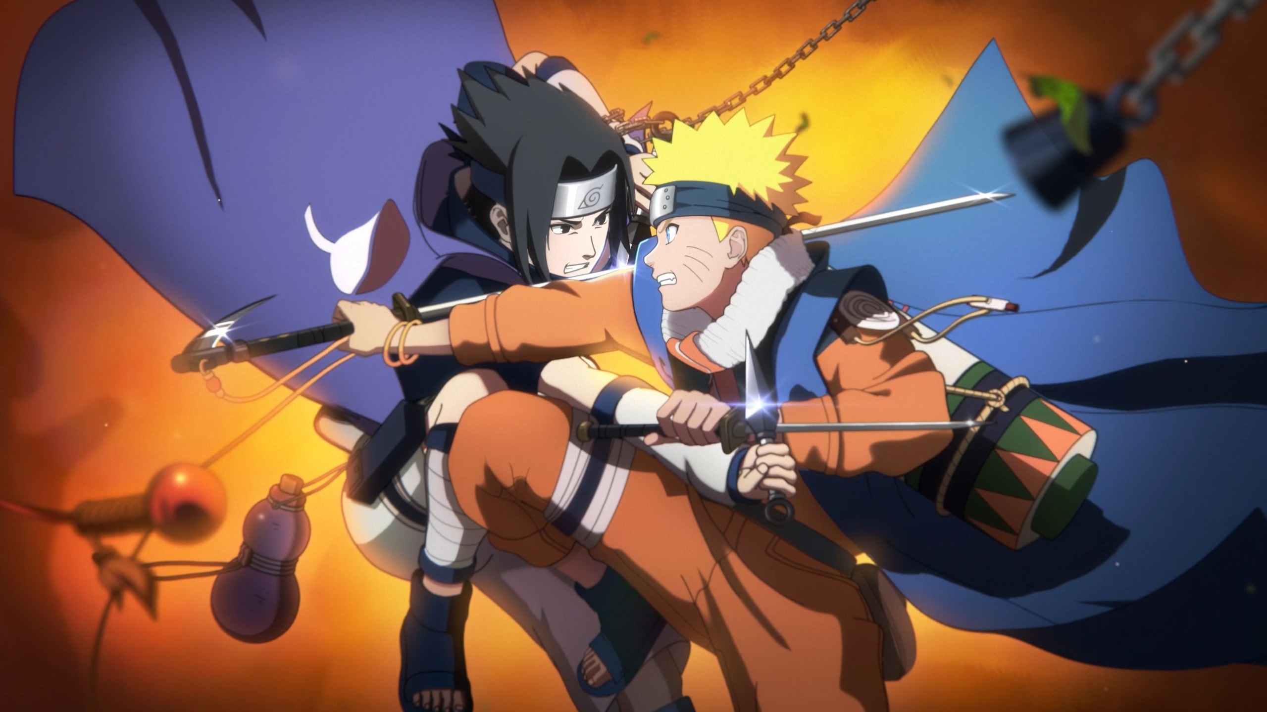 火影手游十周年献映-S忍漩涡鸣人·宇智波佐助登录CG