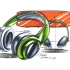 《工业产品设计实例教程》-头戴耳机马克笔手绘表现