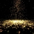 k2312 4K高清画质唯美金色粒子下落粒子雨大气公司年会颁奖庆典晚会歌舞表演走秀节目舞台LED视频素材