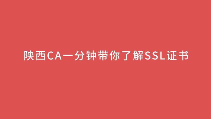 带你了解SSL证书（字幕压缩）