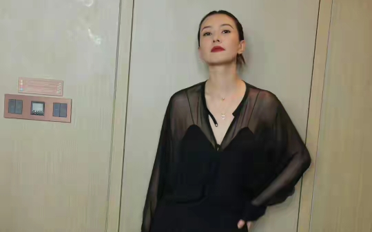 高圆圆阿姨 轻薄黑丝