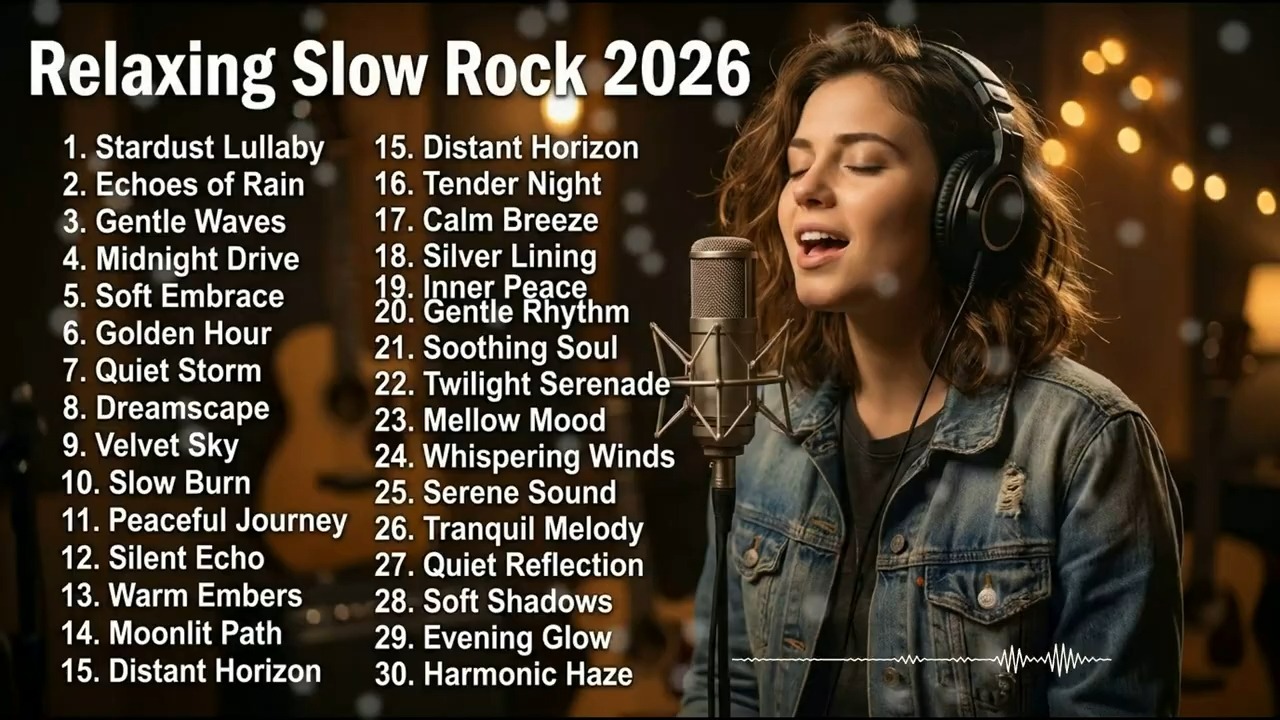慢摇滚精选 2026 🎧 轻松摇滚民谣_睡眠_情感