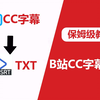 B站CC字幕下载