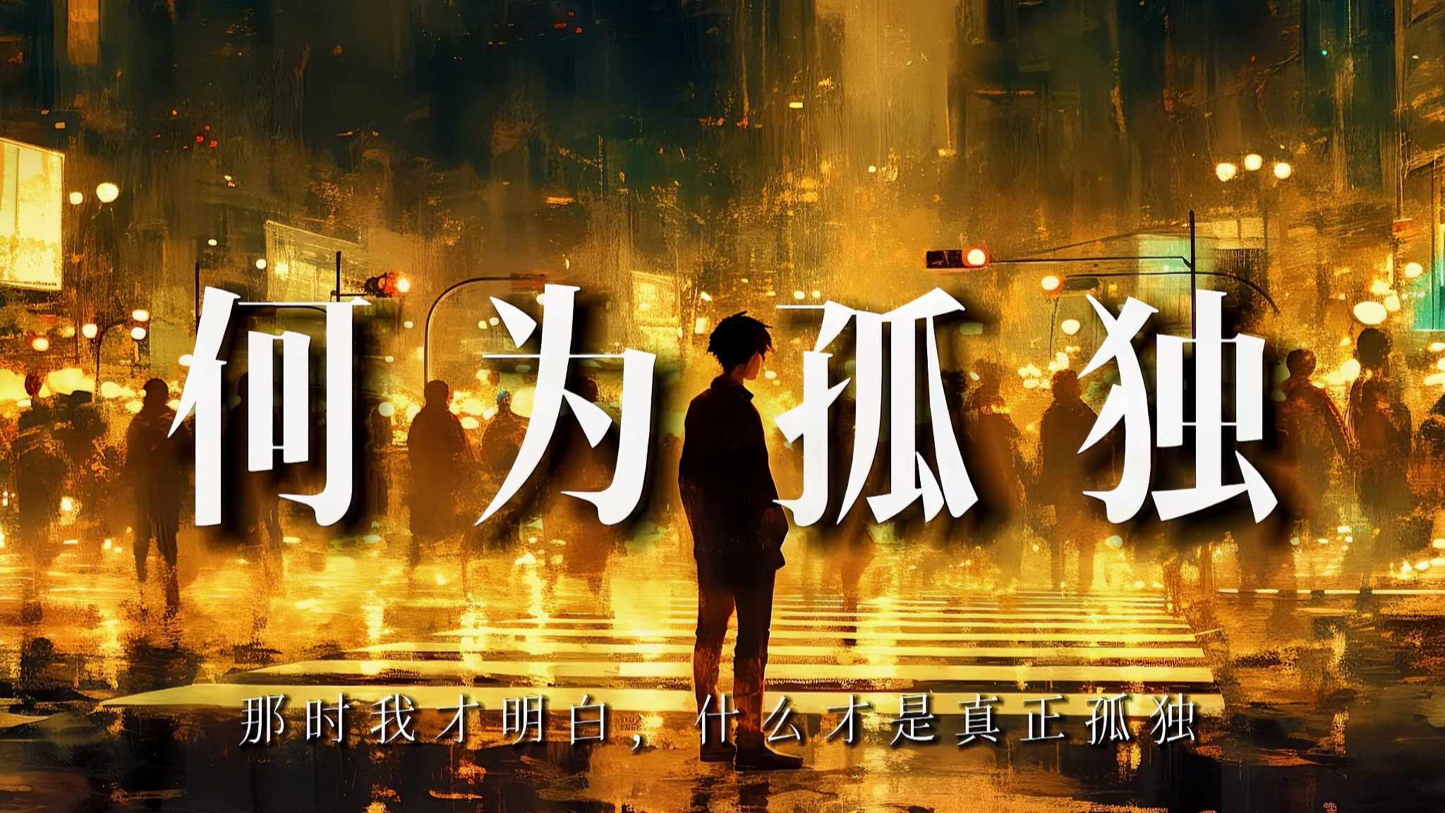 那时我才明白，什么才是真正的孤独：【何为孤独】