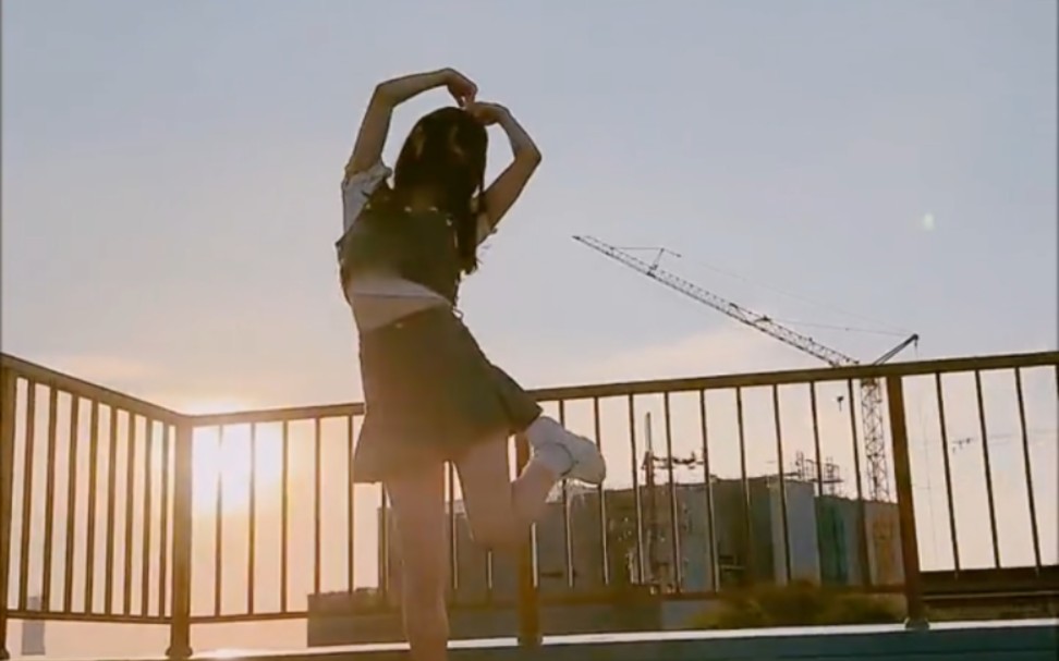 Cute motions in the sunset light