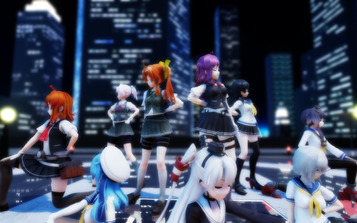 【mmd舰队】阳炎型9人的【威风堂堂】