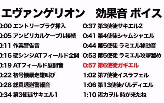 新世纪福音战士(一)【语音素材】【効果音】【短信铃声素材】【消息提醒素材】哔哩哔哩bilibili