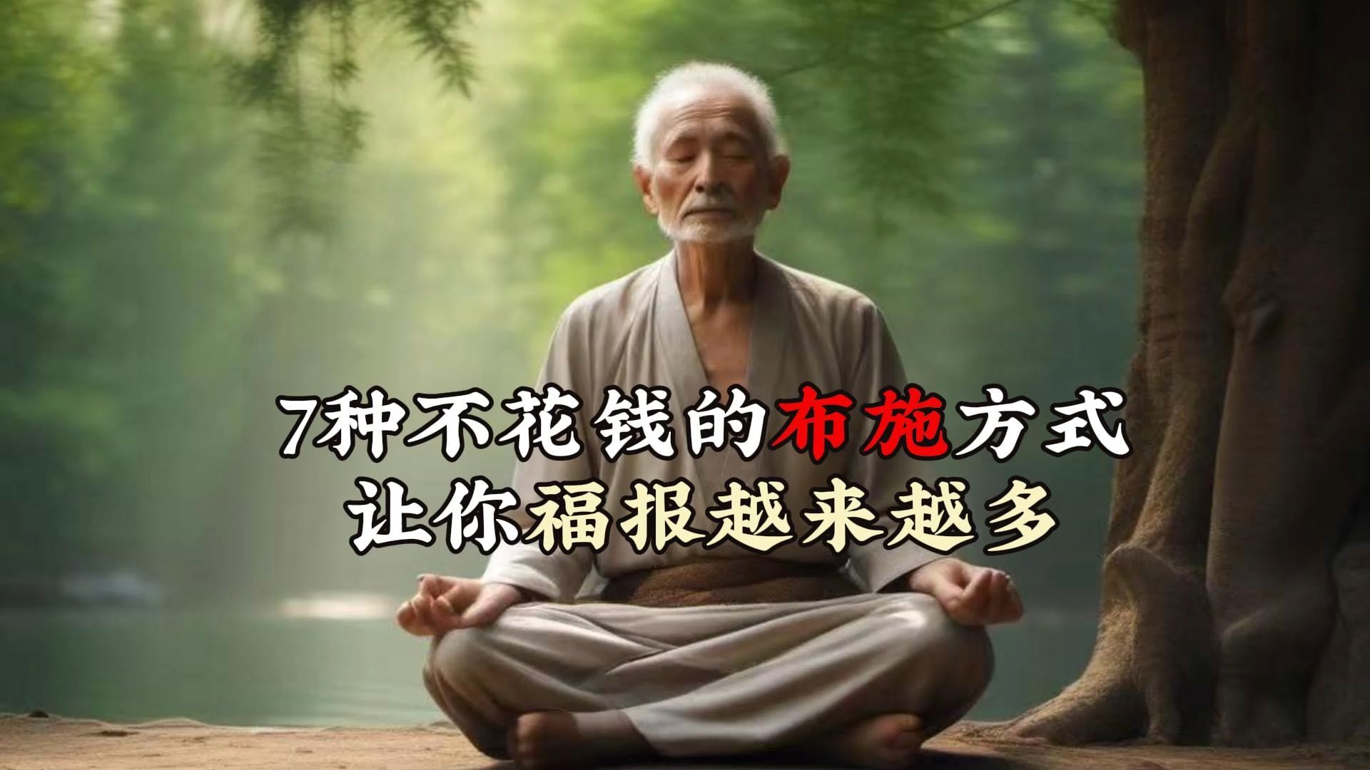 7种不花钱的布施方式，带给你越来越多的祝福