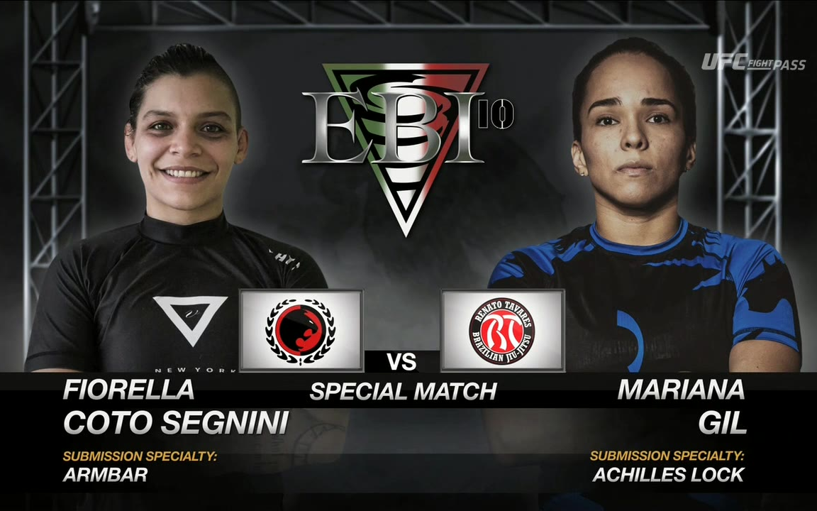 ebi女子柔术:fiorella coto segnini vs mariana gil