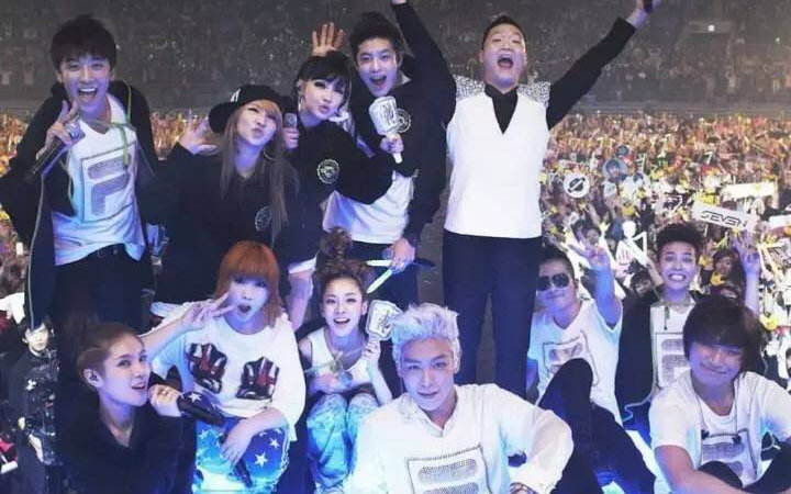 bigbang2ne1ygfamily2016年4月5日敏智退团怀念曾经的ygfamily2010