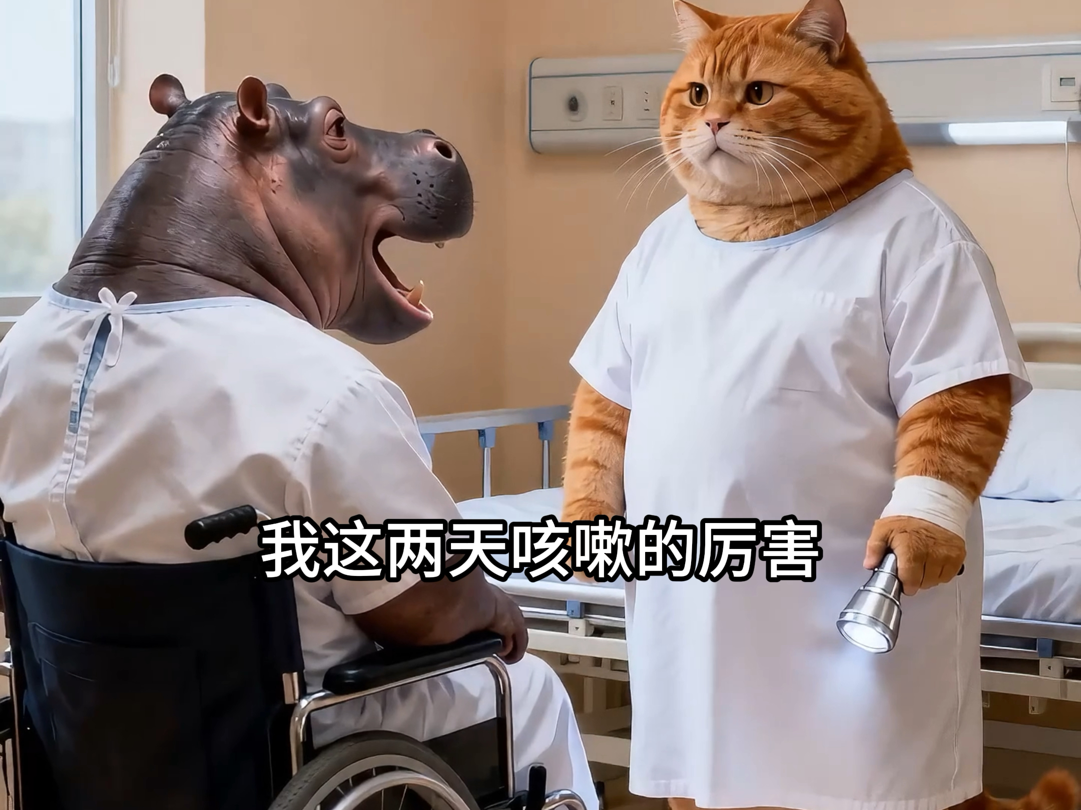 难怪胖橘赖在医院不出院