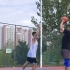 第一次剪辑视频~两个好朋友打篮球