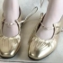 金色好洋气！芭蕾舞鞋真的好气质啊！#鞋控日常 #芭蕾舞鞋 #神仙鞋子
