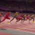 12年伦敦奥运会 100米决赛侧面视角