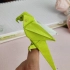 手养鸟也太快乐了，可以站在手指上的鹦鹉折纸