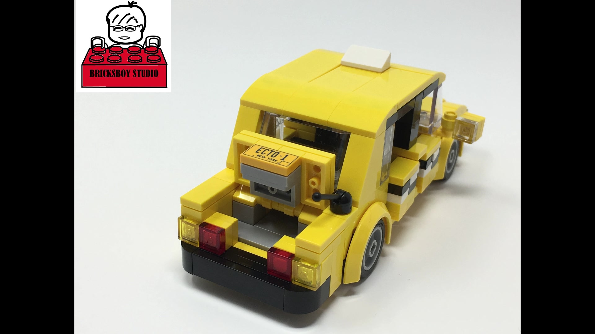 乐高拼搭教学纽约出租车legomoc6newyorkcitytaxistopmotionspeed