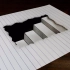 画一个简单的3D纸上楼梯
