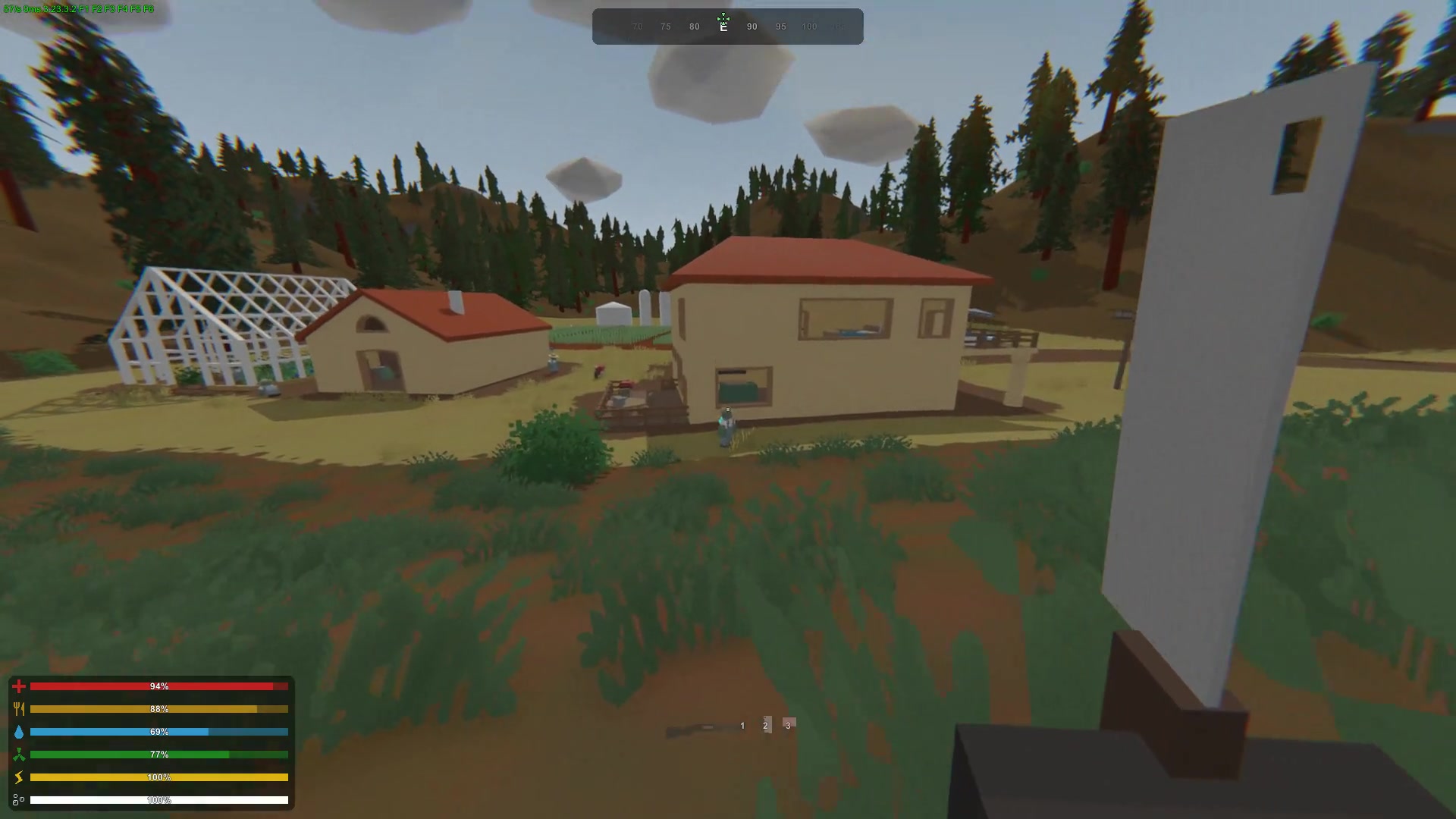 [小伤解说] unturned 希腊地图生存实况 ep1 满地的左轮 超大mod背包