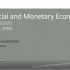 【普林斯顿大学公开课】《金融与货币经济学》 01导论