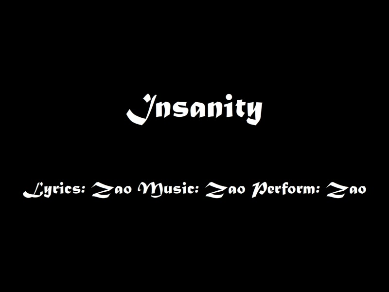 【电音迷幻英文原创曲】insanity