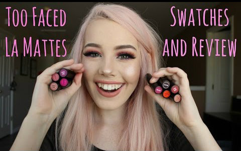 【hailie barber】too faced哑光唇膏10支全试色 测评 | too faced la