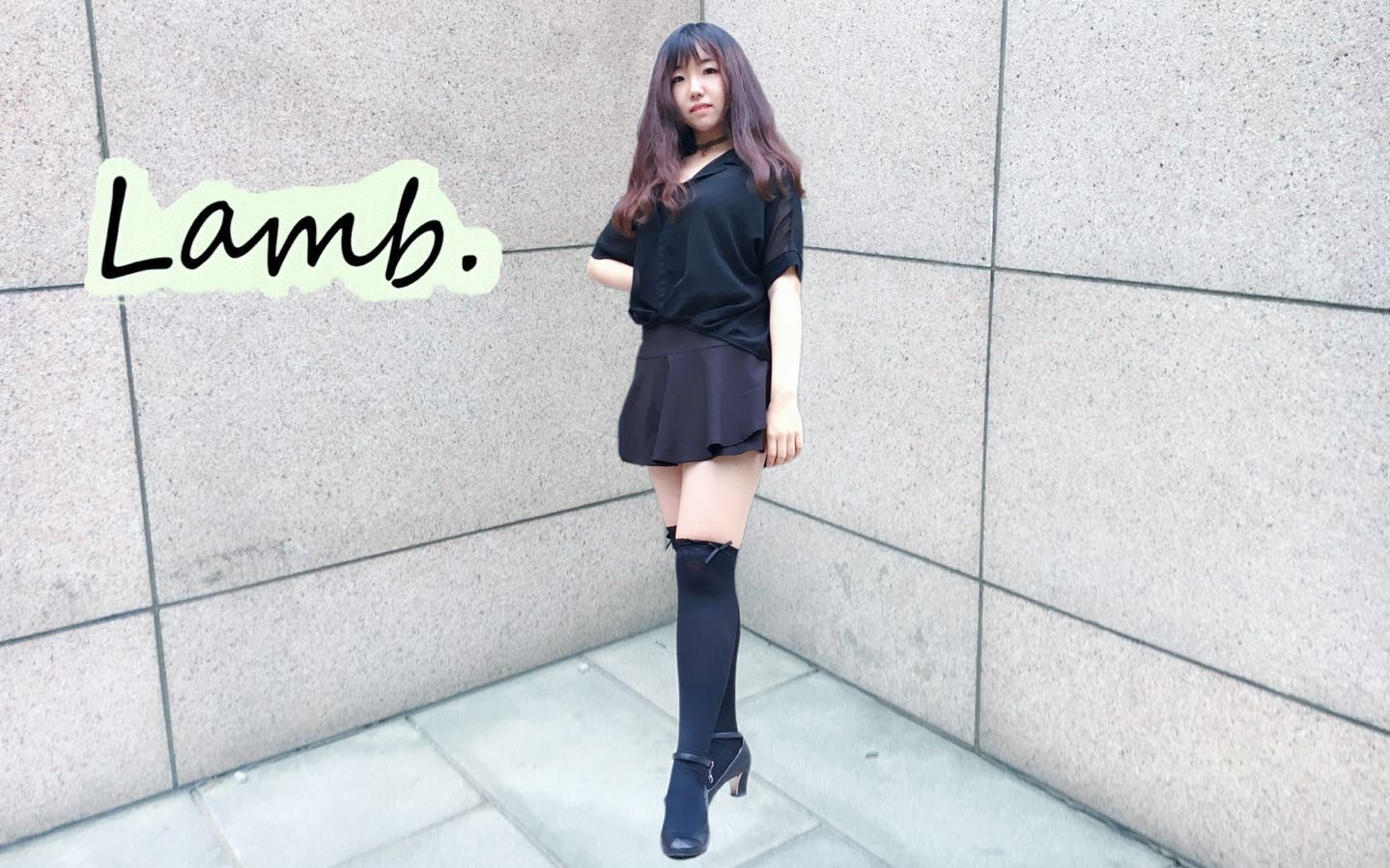 【奈可】lamb.高跟鞋长筒袜也拯救不了的小粗腿