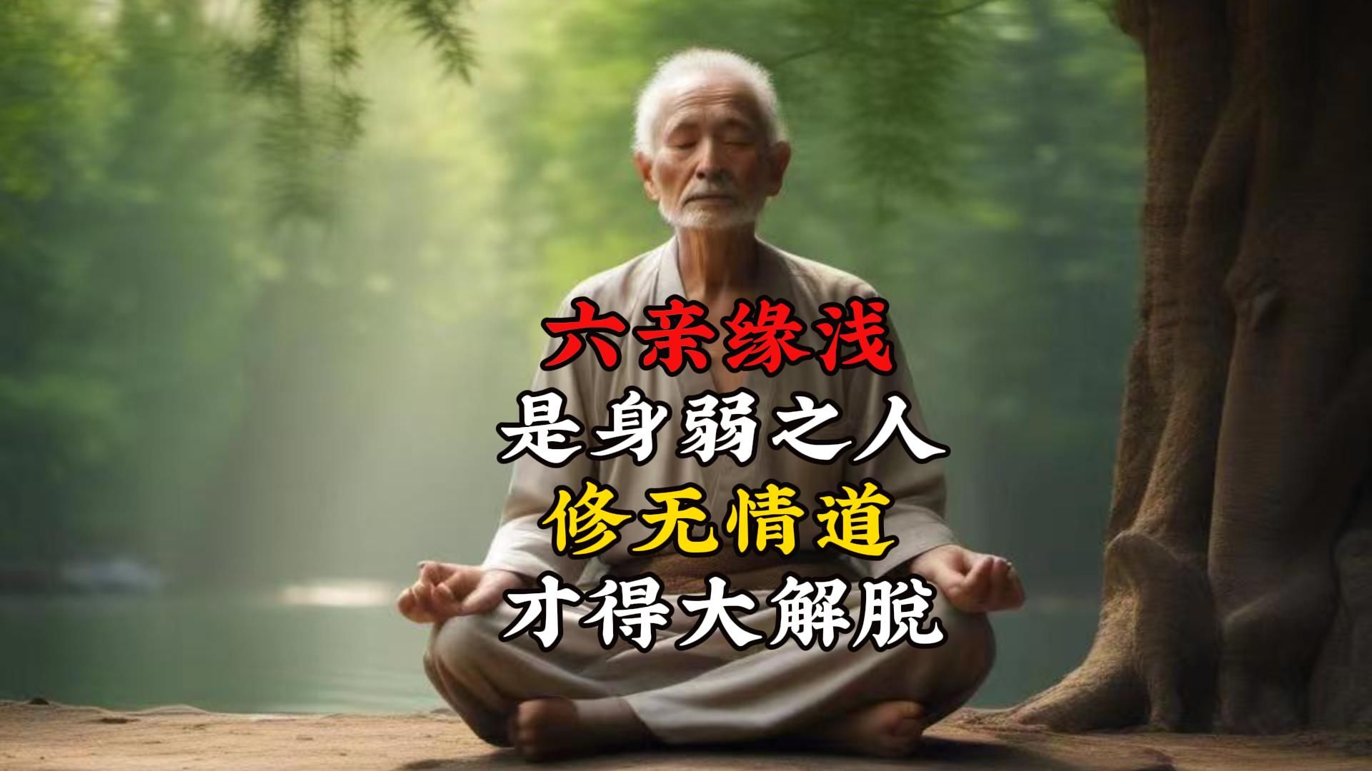 从拼命讨好到冷漠疏离：六亲缘浅者的觉醒之路，为什么"心不死道不生"，斩断情关才能停止内耗获得重生
